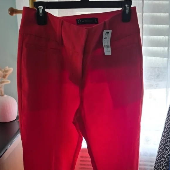 Bright Red Women's Dress Pants - Picture 1 of 1